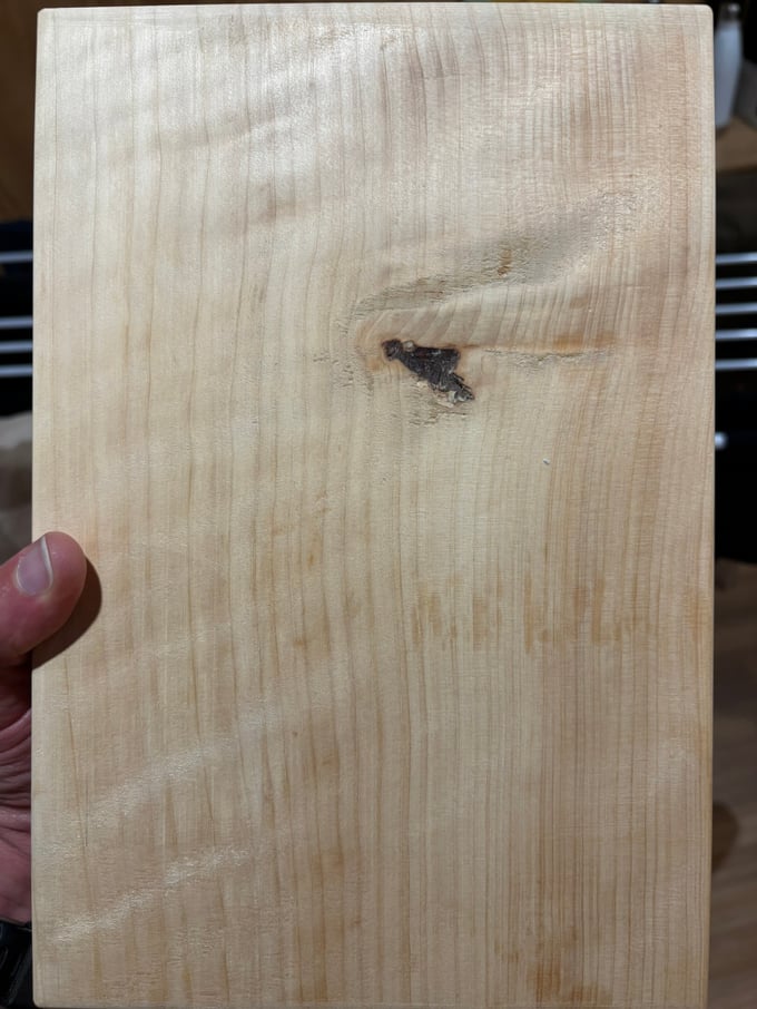 Close-up grain of pale Poplar timber