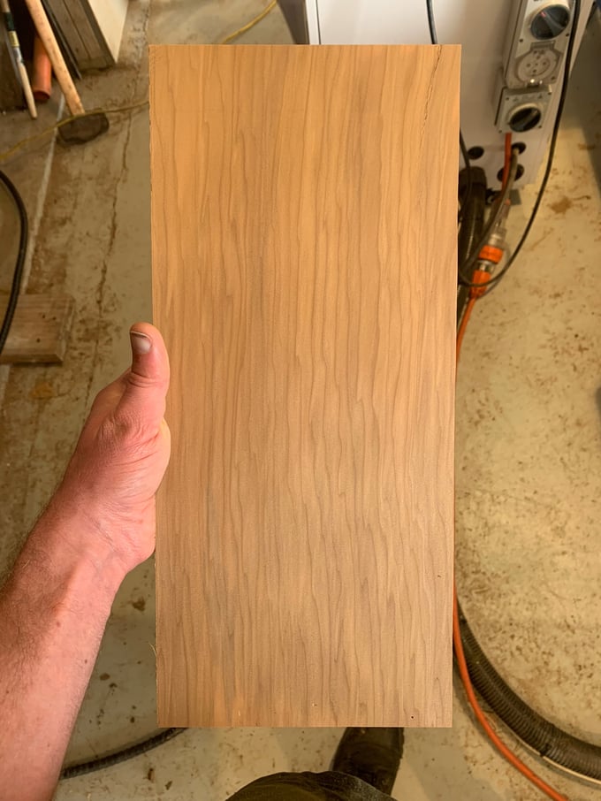 Close-up grain of ancient New Zealand Swamp Kauri timber